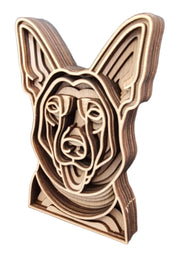 German Shepherd Wooden Ornament